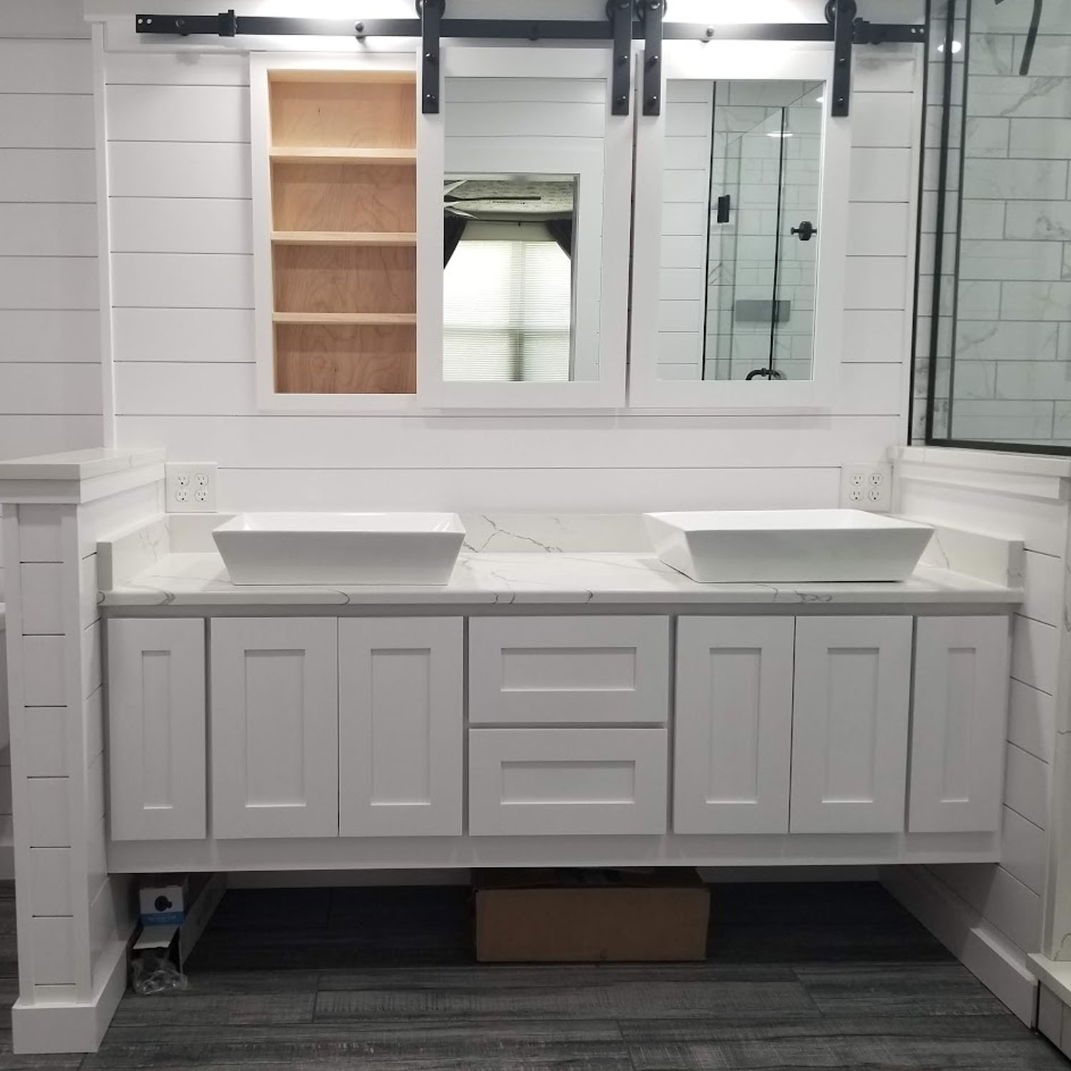 Custom Bathroom Remodel, Vanity & Medicine Cabinet Build