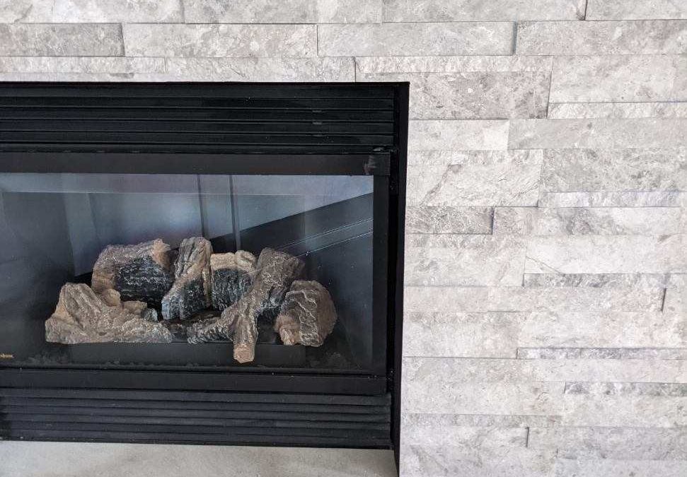 Custom Stone Fireplace Remodel